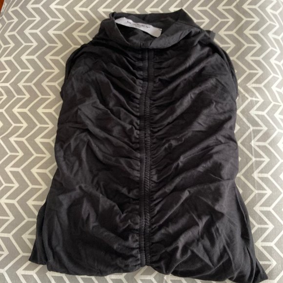 Bailey bamboo ruched mock neck top - Picture 3 of 7